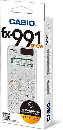 Калькулятор Casio FX-991SP CW Белый научный 560+ функций 5 языков солнечное питание портативный для обучения и Киев