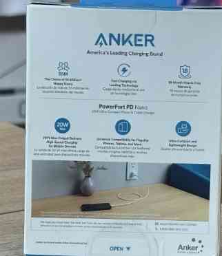 Зарядное устройство Anker 20W USB-C Charger PowerPort PD Nano Adapter. Харьков