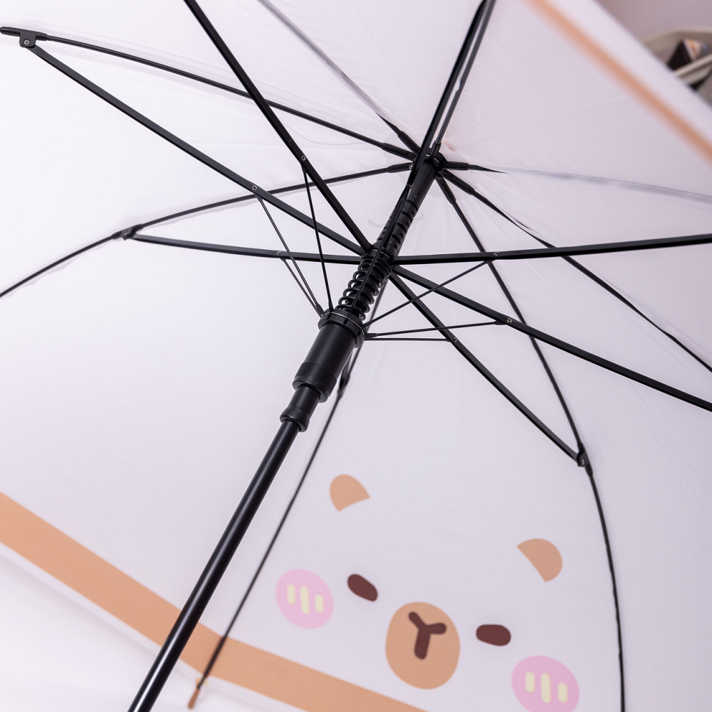 Класична парасолька-тростина напівавтомат з поліестеру 8 спиць діаметр 92 см HP-23-10 Київ - фото 2