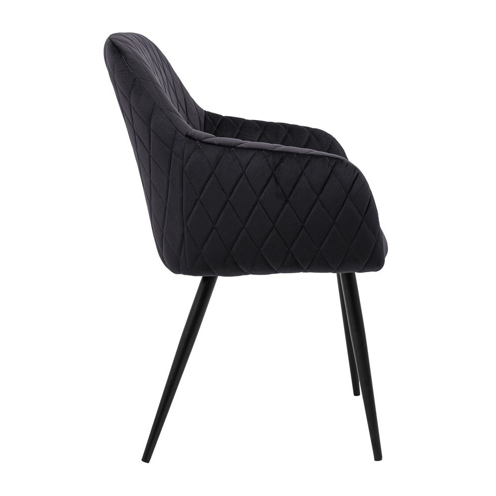 Стілець крісло м'який LibertyDesign U Jasmine 100 чорні ніжки Темно-сірий Київ - фото 3