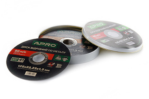 Диск отрезной металла в кейсе 125х1.2х22.2мм (10шт в кейсе) APRO Ровно - изображение 1