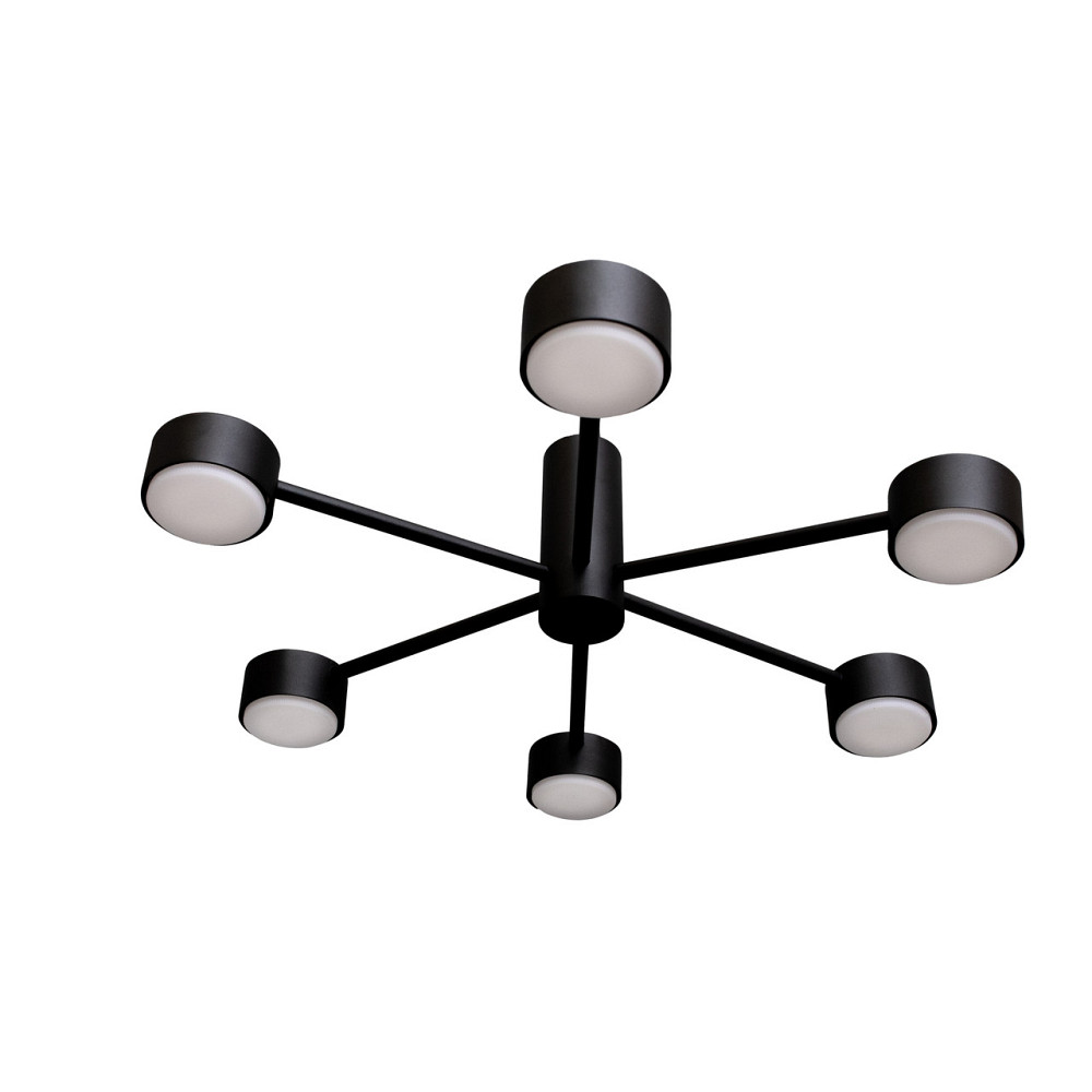 Люстра потолочная MSK Electric Copter на шесть круглых плафонов под лампы GX53  NL 8041-6 BK черный Одесса - изображение 3