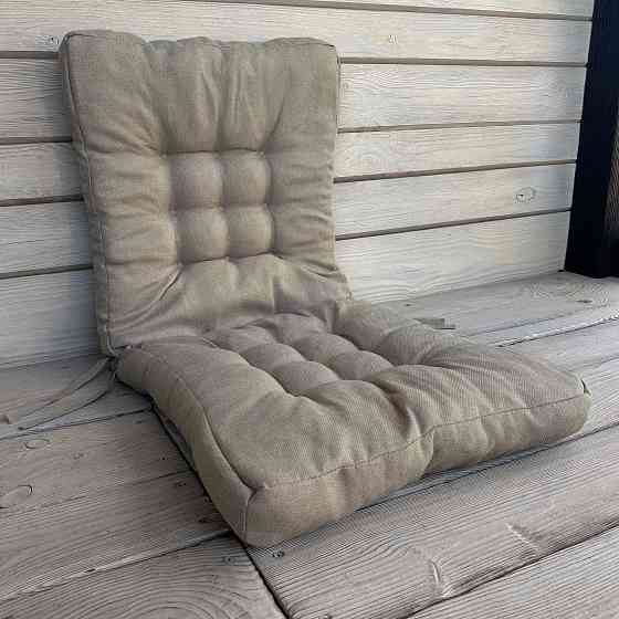 Подушка для стільців (50x120х8 см) подвійна Decorator Мальмо колір тауп 84-127 Київ