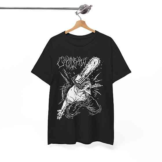 Футболка для мальчика аниме Человек-бензопила оверсайз (рост от 165 до 180 ) Черний AnimeJ0379m Днепр