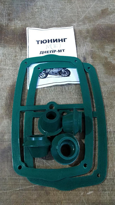 Прокладка кришки клапанів МТ, ДНІПРО (+косі, 2+4шт) (тюнінг зелені) SKY Київ - фото 1