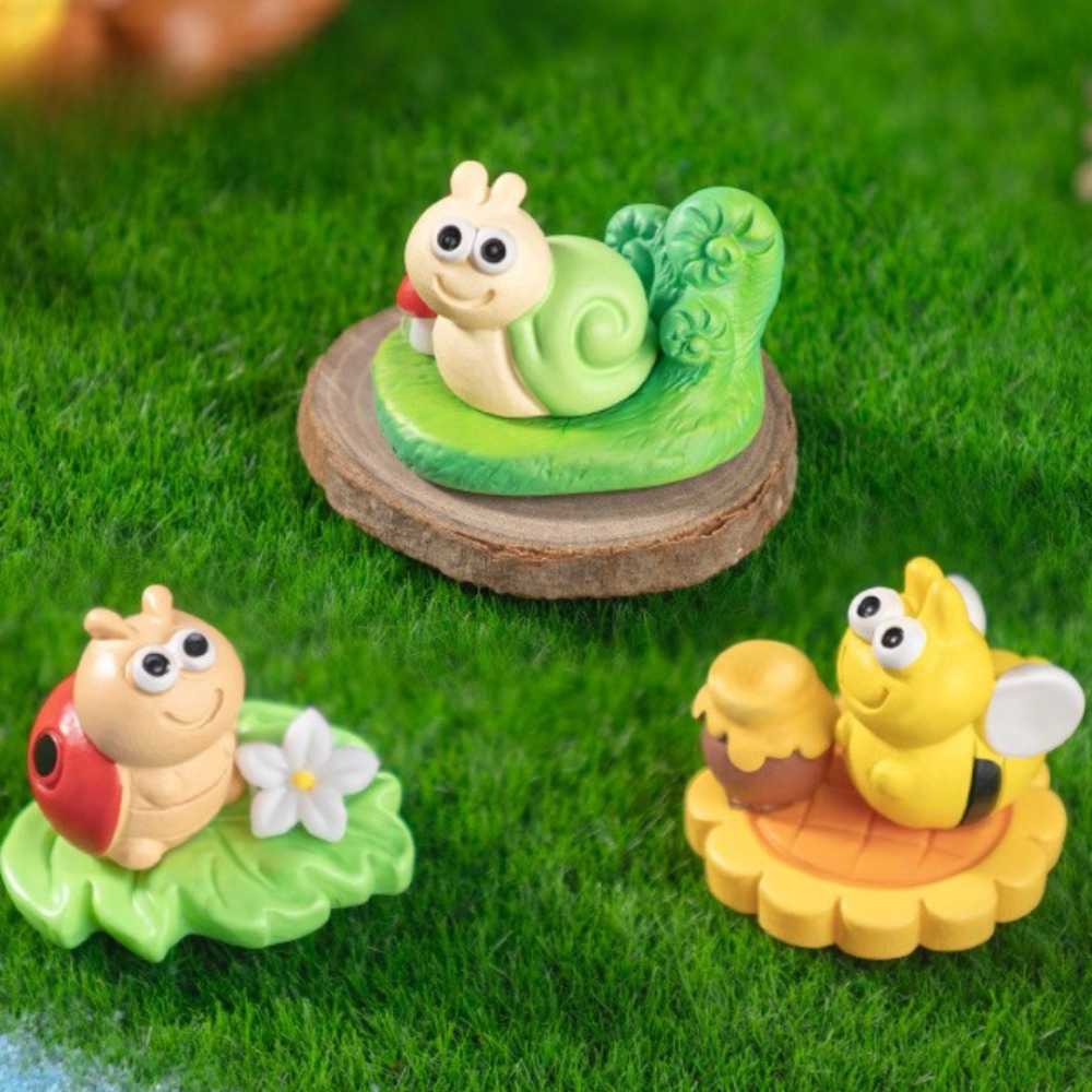 Миниатюрные пейзажи с насекомыми и улитками. Различные наборы по 3 предмета Одесса - изображение 8