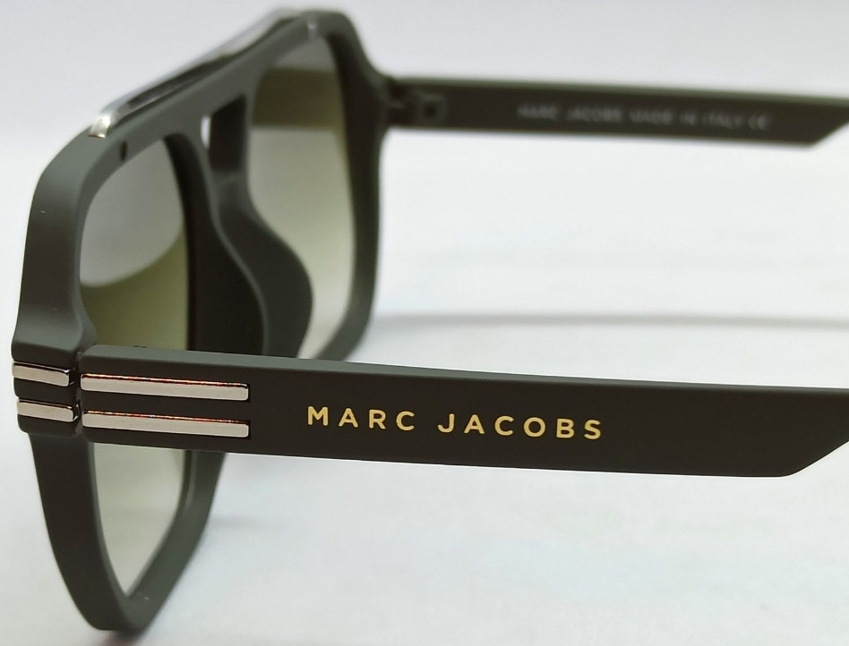 Брендові класичні чоловічі окуляри зелений градієнт у зеленій оправі. Київ - фото 1