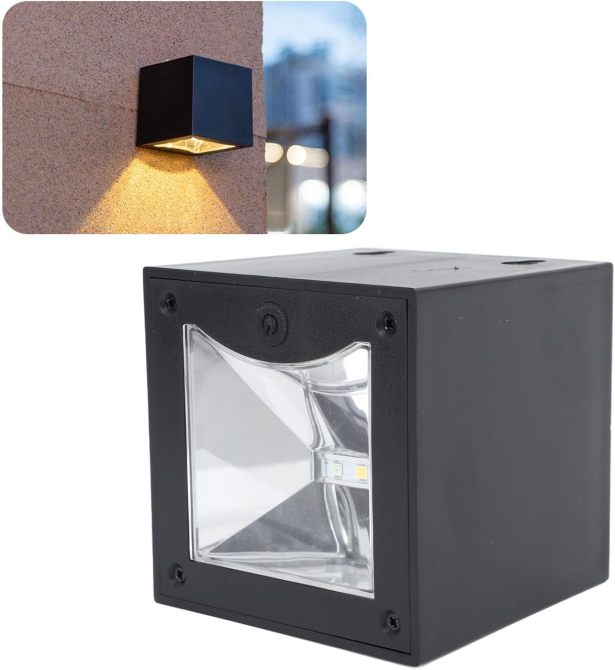 Уцінка Сонячний LED настінний світильник OUKENS, теплий білий + RGB, вуличний світильник на сонячній батареї, IP захист Київ - фото 16