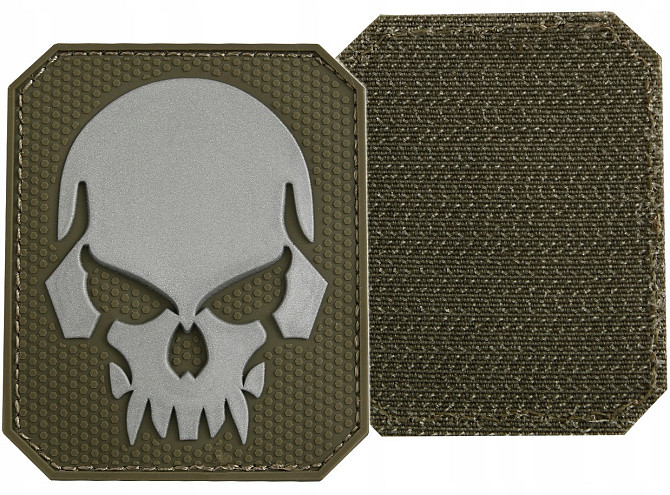 Шеврон 3D PVC на липучці Mil-Tec 16832101 "Skull" Череп (Патч ,Нашівка ,Емблема) Olive Нововолинськ - фото 1