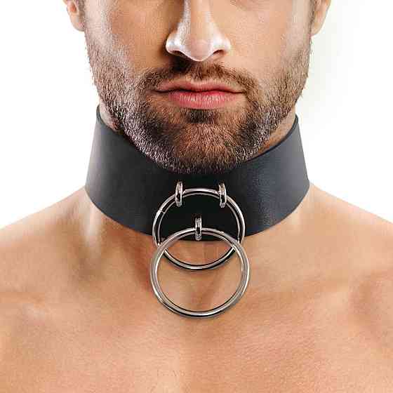 Чоловічий чокер із натуральної шкіри Art of Sex - Zane Collar Sex Aura Київ