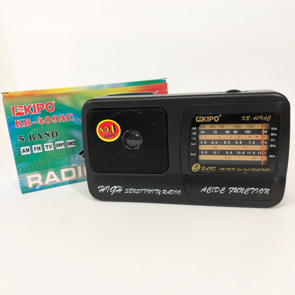 Мини радио Kipo KB-409 AC, Радиоприемник всеволновой, Мощный портативный многочастотный радиоприемник ZY-36 Львов - изображение 7