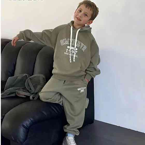 Детский спортивный костюм оверсайз двунитка 122,140 Николаев