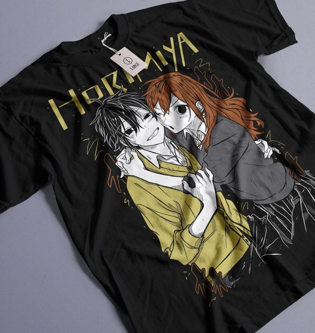 Футболка аниме Хори Сан То Мийамура оверсайз (S/M/L) Черний AnimeJ0871 Днепр - изображение 1