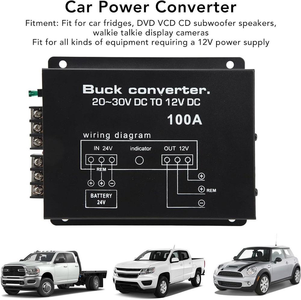 Перетворювач автомобільної напруги DC24-12 100A Вінниця - фото 10