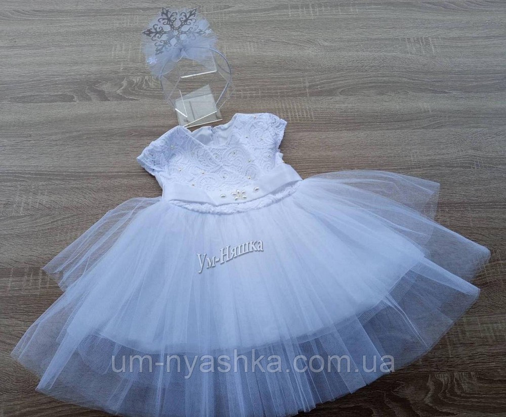 Детское нарядное платье Снежинка-Кружево 80-98 Кривой Рог - изображение 11