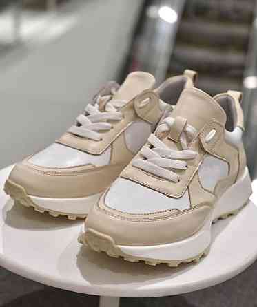 EMELI Кросівки жіночі EMELI 055/51 білі/бежеві (весна-осінь, шкіра натуральна) (5021) Коломыя