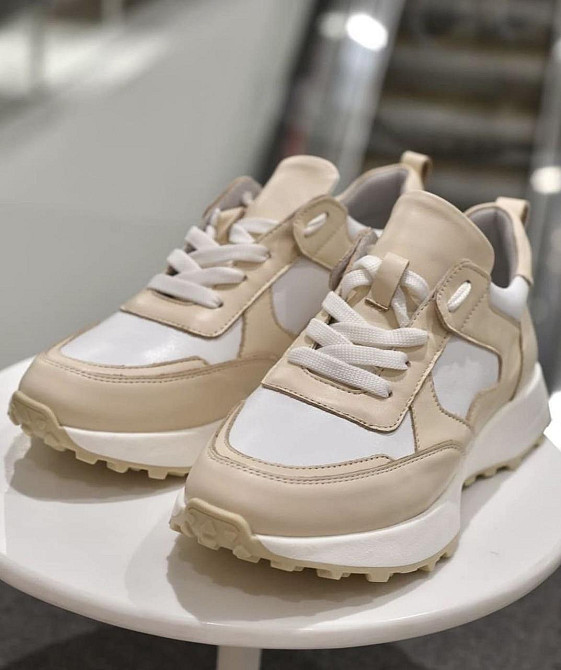 EMELI Кросівки жіночі EMELI 055/51 білі/бежеві (весна-осінь, шкіра натуральна) (5021) Коломыя - изображение 3