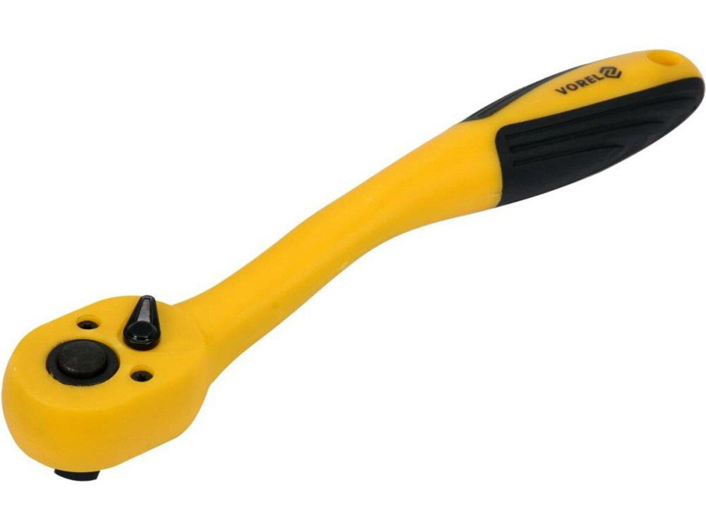 Тріщатка VOREL до головок торцевих, квадрат 3/8", L= 200 мм, 72 зуби [6/48] Одеса - фото 1