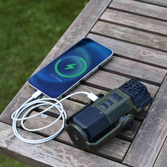 Фумигатор-фонарь-powerbank кемпинговый Flextail Evo Repel, черный Киев