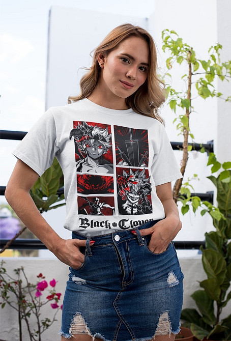 Футболка аниме Чёрный клевер оверсайз (S/M/L) Черний AnimeJ0162 Днепр - изображение 3