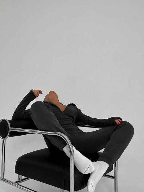 Стильный женский теплый комбинезон из качественной тринитки на флисе. Одесса - изображение 4