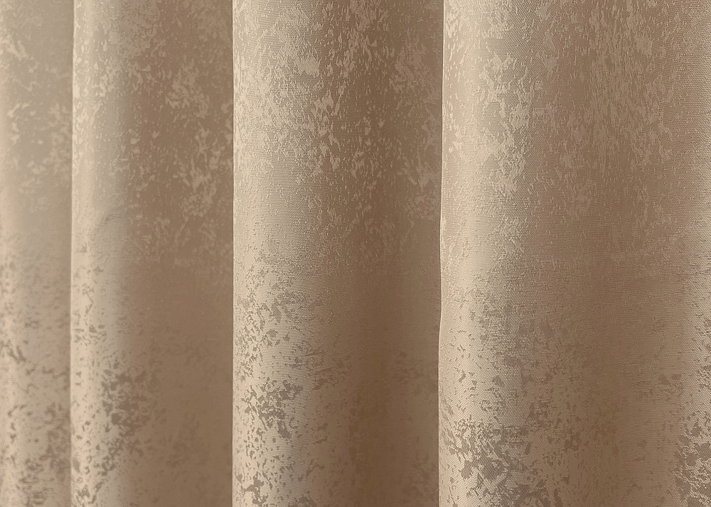 Комплект готовых штор VR-Textil Жаккард Мрамор Al1 № 438ш Темно бежевый 100х290 см 2 шт (31-152) Киев - изображение 15