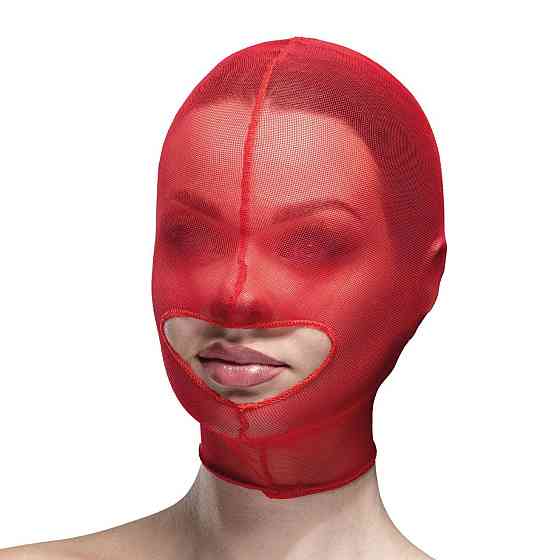 Маска сітка із відкритим ротом Feral Feelings - Hood Mask Red Sex Aura Київ