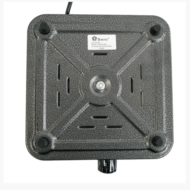 Електрична плитка Domotec MS-5821 з 1 конфоркою, 1000 Вт, сірий корпус — компактна настільна модель Одеса - фото 8