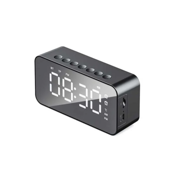 Настільний годинник-будильник з Bluetooth колонкою, FM-радіо та TF-плеєром (Bluetooth колонка годинник) Одеса