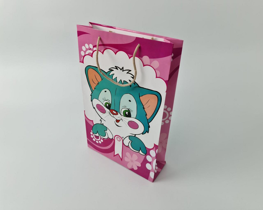 Великий паперовий пакет вертикальний 25/37/8 (артBV-039) (12 шт.) Харків - фото 3