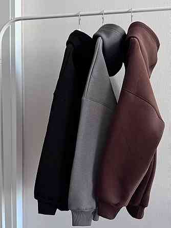 Жіноче базове оверсайз худі турецьке тринитка пін'є Шоколад Одеса