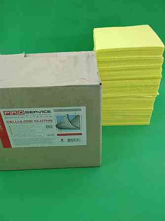 Губчатая влагопоглощающая салфетка из натуральной целлюлозы  балком 60шт PRO (1 пачка) Харків