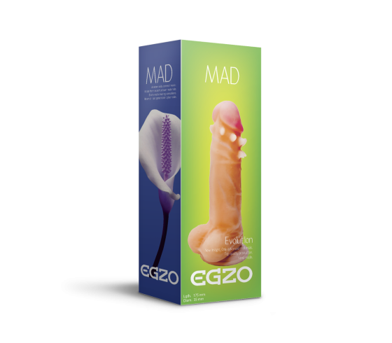 Фалоімітатор EGZO Ciberskin SVS001 ( 17,5 см х 3,5 см) Sex Aura Київ