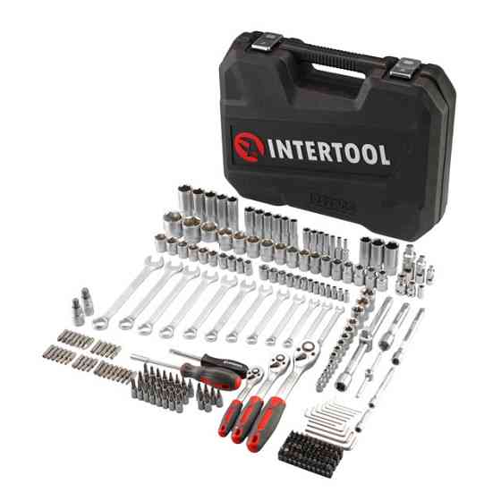 Набір інструментів 1/2" & 3/8" & 1/4" 222од INTERTOOL ET-9222 Київ