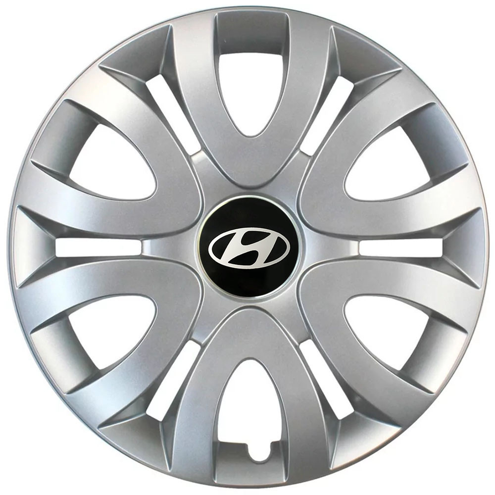 Автомобильные модельные колпаки R15 Hyundai 330 4шт, SJS, серебряные Киев - изображение 1