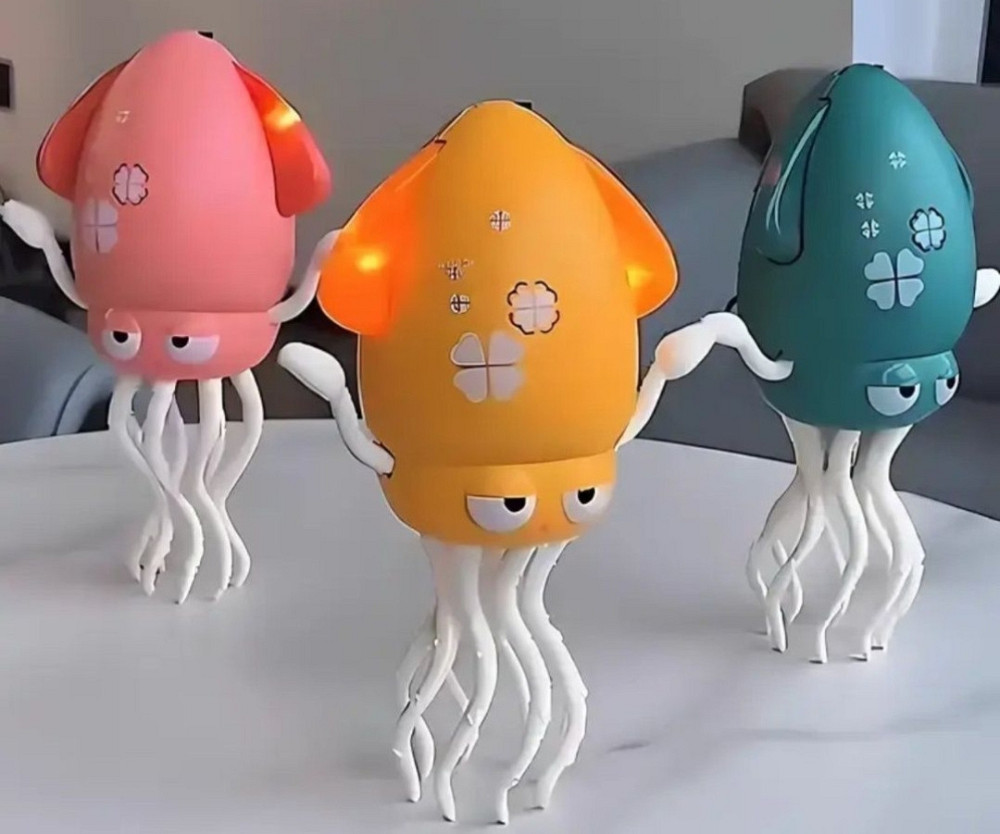 Музичний кальмар, восьминіг інтерактивна іграшка Tummy Time Octopus. Киев - изображение 4