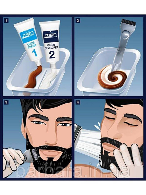 Крем-фарба для бороди та вусів Schwarzkopf Professional Men Perfect Київ - фото 3