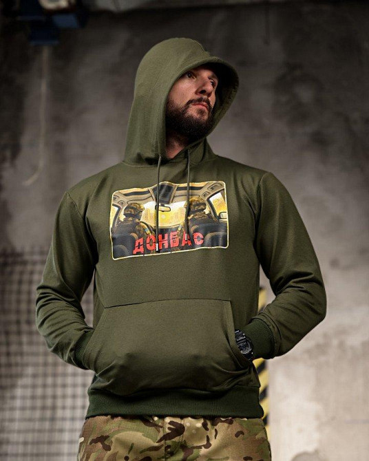 Мілітарі Худі Донбас oliva РП7400 Одеса - фото 4