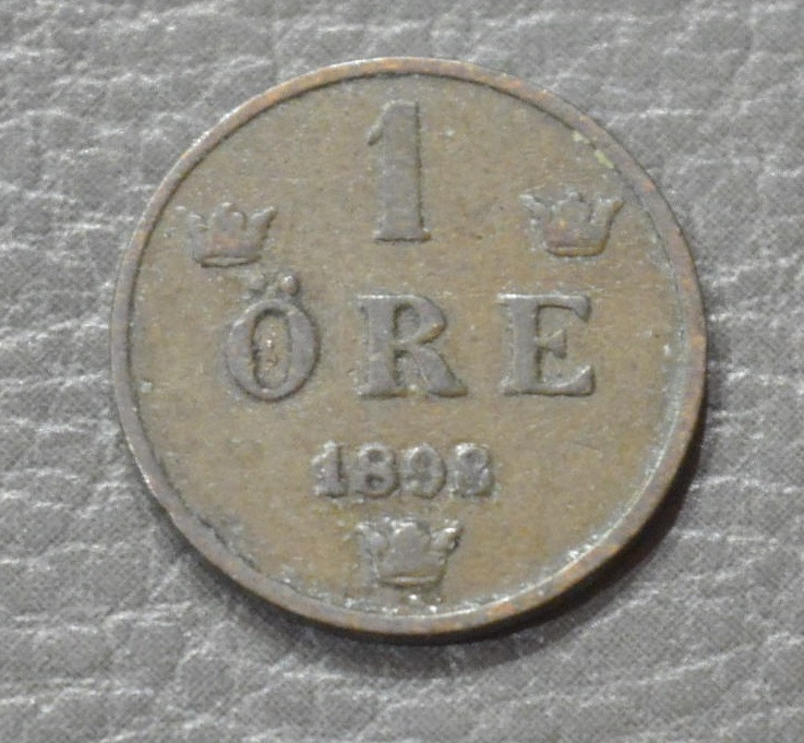 Швеция 1 эре 1898 год (БД) Полтава - изображение 1