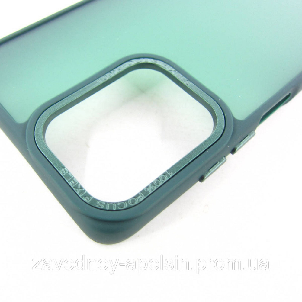 Motorola Moto G04 G04s Матовий чохол Frame TPU+PC (зелений) Одеса - фото 2