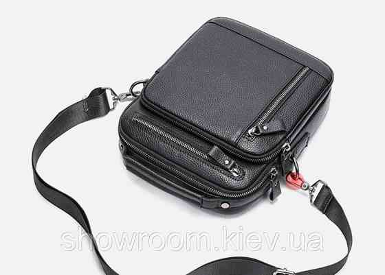 Шкіряна чоловіча сумка Leather Collection (6154) Київ