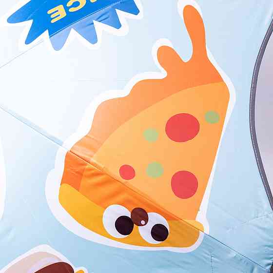 Дитячий механічний зонт з принтом, 90 см, голубий Київ