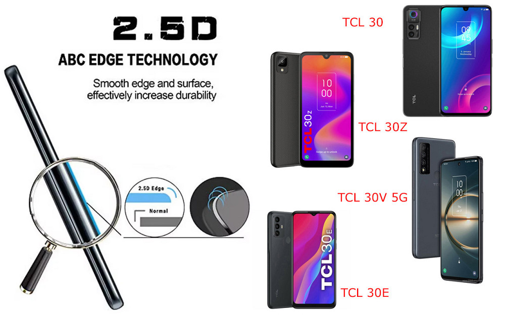 Защитное стекло ArmorGlass для TCL 30, TCL 30Z, TCL 30V 5G, TCL 30E – устойчивое к царапинам и ударам Киев - изображение 2