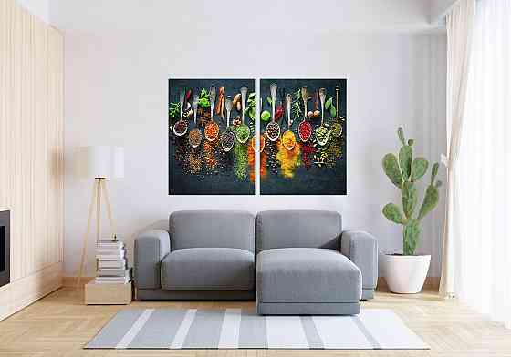 Модульна картина у вітальню/ спальню  Спеції       TLV-2_110 120х170 см Київ
