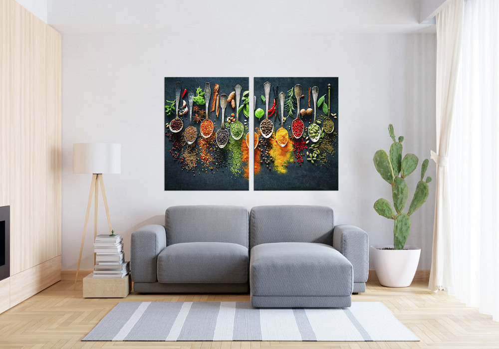 Модульная картина в гостиную / спальню     Спеції  TLV-2_110 120х170  см Киев - изображение 3