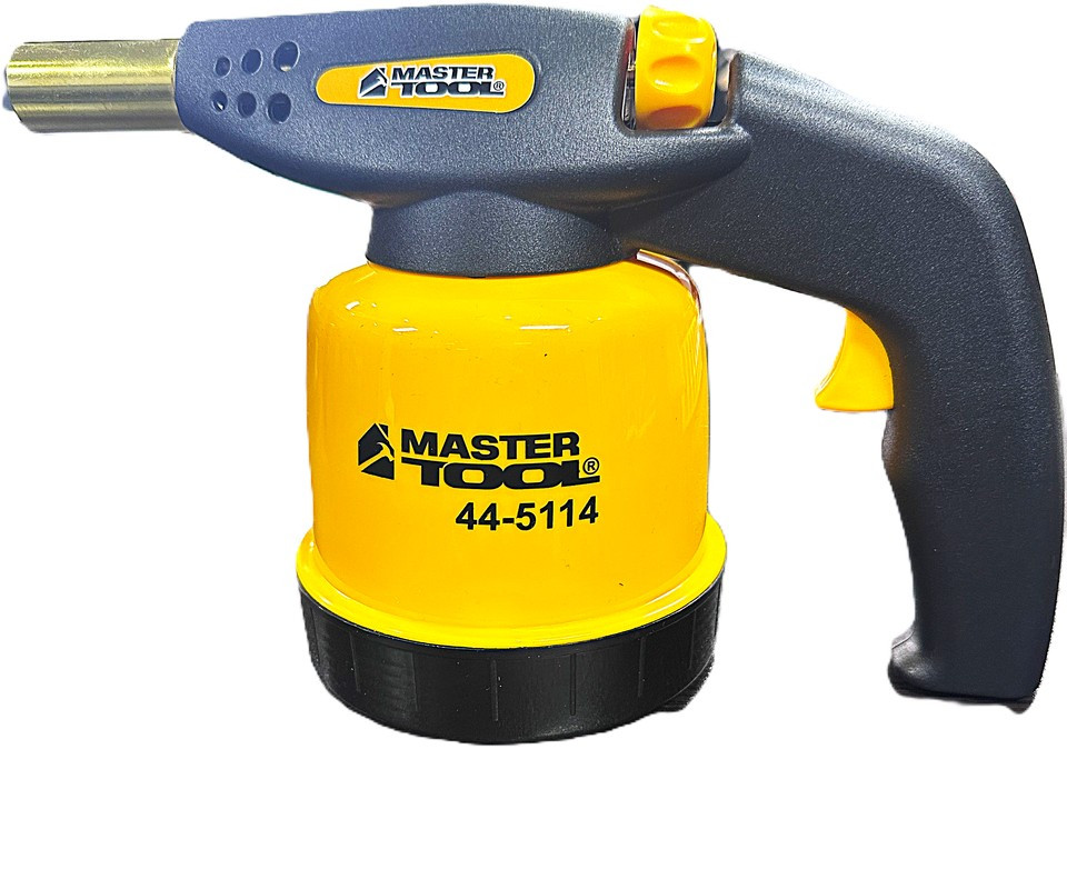 MASTERTOOL Лампа газова паяльна MASTERTOOL п'єзопідпал Ø 20 мм/1300°С 1.3 кВт 94.6 г/год 44-511 Киев - изображение 1
