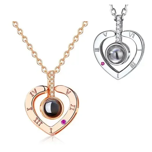 Кулон подвеска с проекцией I love you Я тебя люблю на 100 языках мира в форме сердца Коломия - фото 5