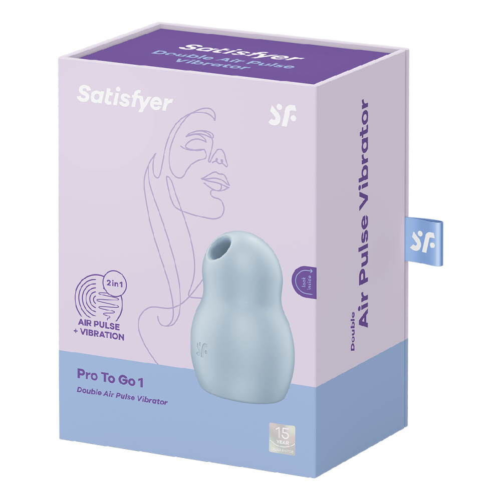Вакуумний кліторальний стимулятор - Satisfyer Pro To Go 1 Blue Sex Aura Київ - фото 7