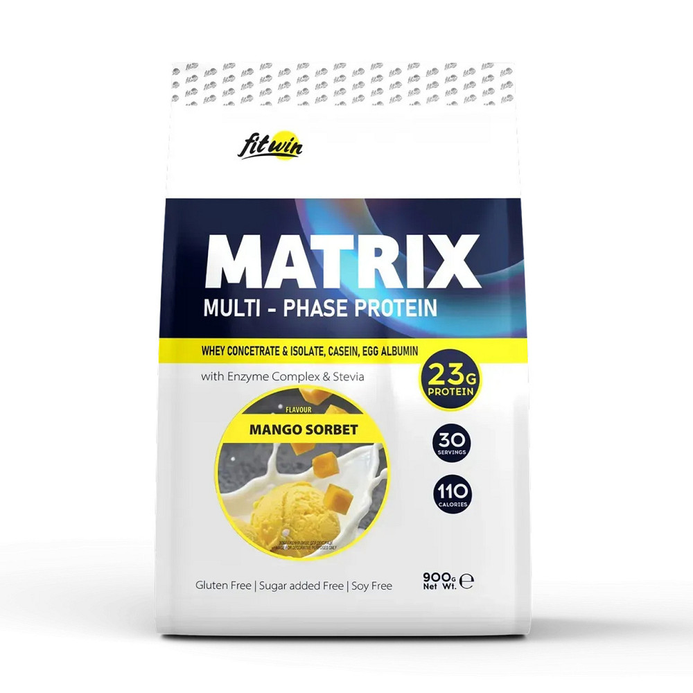 Комплексний протеїн FitWin Matrix Multi-Phase Protein 900 г Манговий сорбет Київ - фото 1
