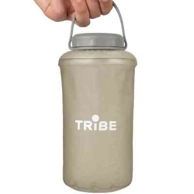 Пляшка для води Tribe Soft Bottle 1 л TPU м&apos;яка grey (T-FE-0023-grey) Вінниця
